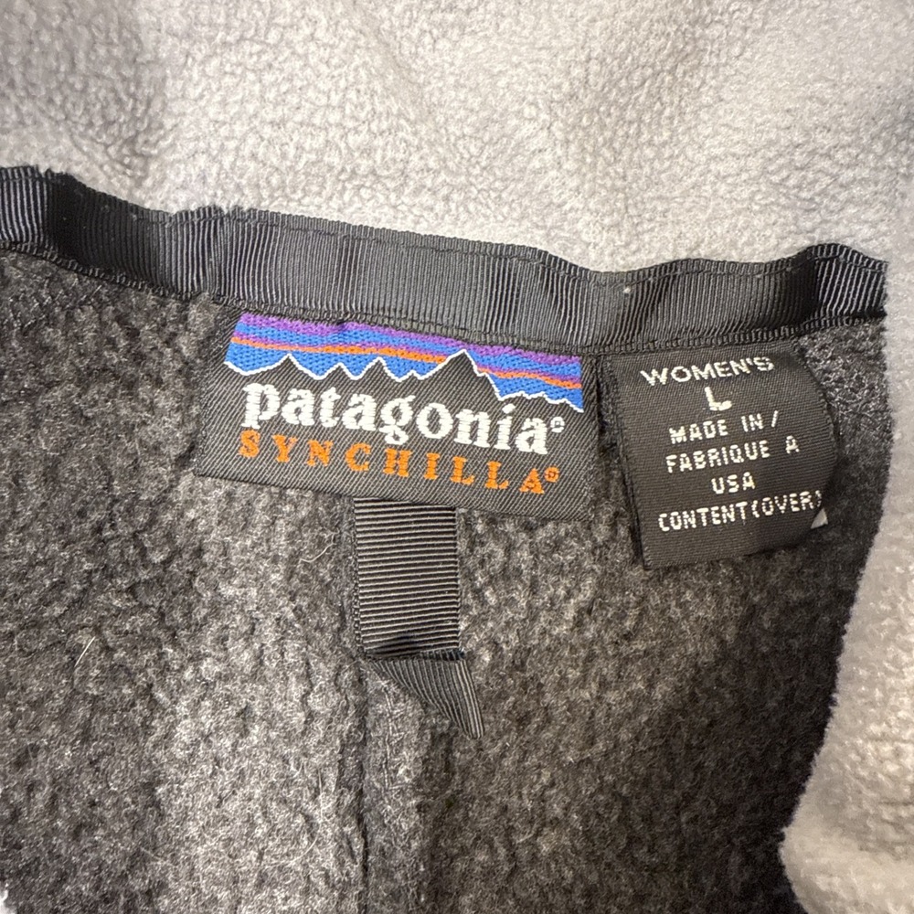 VEST SYNCHILLA FLEECE Vtg Patagonia Women LARGE Full Zip Gorpcore Outdoor - Picture 4 of 8